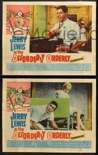 7c103 DISORDERLY ORDERLY 8 LCs 1965 cool images of wackiest hospital nurse Jerry Lewis!