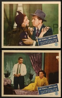 7c614 DIVORCE 3 LCs 1945 Kay Francis & Bruce Cabot observe a roulette game in gambling casino!