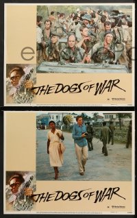 7c104 DOGS OF WAR 8 LCs 1981 Jung border artwork of Christopher Walken with really BIG gun!