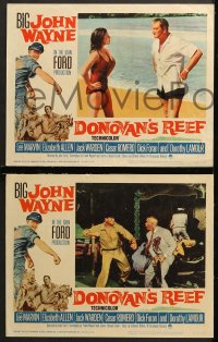 7c379 DONOVAN'S REEF 6 LCs 1963 John Ford, sailor John Wayne & Elizabeth Allen in swimsuit!