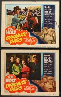 7c491 DYNAMITE PASS 4 LCs 1950 Tim Holt, Richard Martin & Lynne Roberts in western action!