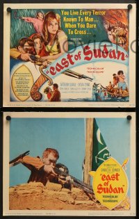 7c110 EAST OF SUDAN 8 LCs 1964 Anthony Quayle, Sylvia Syms, first Jenny Agutter!