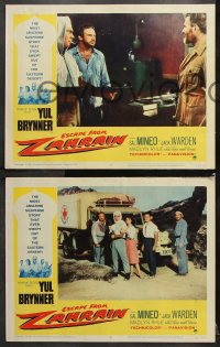 7c116 ESCAPE FROM ZAHRAIN 8 LCs 1962 Yul Brynner, Sal Mineo, Jack Warden, desert thriller!