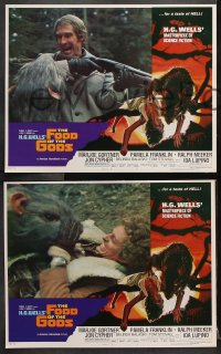 7c128 FOOD OF THE GODS 8 LCs 1976 Marjoe Gorner, Ida Lupino, attack of giant rats!