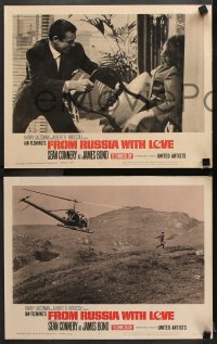 7c494 FROM RUSSIA WITH LOVE 4 LCs 1964 Sean Connery as Fleming's James Bond 007 is back, action!
