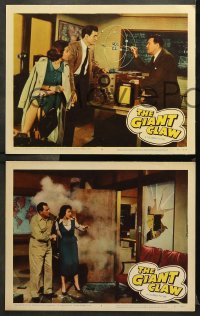 7c630 GIANT CLAW 3 LCs 1957 Jeff Morrow, Mara Corday, Fred F. Sears directed, cool sci-fi images!