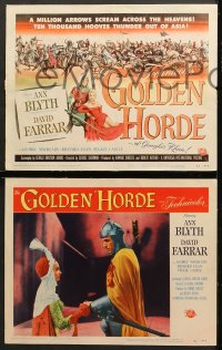 7c139 GOLDEN HORDE 8 LCs 1951 David Farrar, Richard Egan & sexy Ann Blyth!