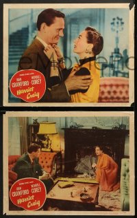 7c505 HARRIET CRAIG 4 LCs 1950 romantic images of Joan Crawford & Wendell Corey!