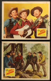 7c509 HILLS OF OKLAHOMA 4 LCs 1950 Arizona singing cowboy Rex Allen in western action!
