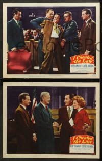 7c387 I CHEATED THE LAW 6 LCs 1949 Tom Conway, Steve Brodie, Barbara Billingsley, crime!