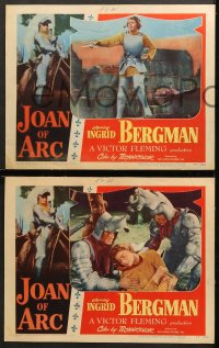 7c447 JOAN OF ARC 5 LCs 1948 cool images of Ingrid Bergman in the title role, Victor Fleming!