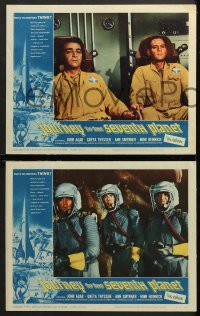 7c514 JOURNEY TO THE SEVENTH PLANET 4 LCs 1961 astronaut John Agar goes beyond our world!