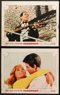 7c171 KALEIDOSCOPE 8 LCs 1966 Warren Beatty, sexy Susannah York, international gambling!