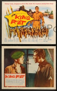 7c174 KING RAT 8 LCs 1965 George Segal & Tom Courtenay, James Clavell, World War II POWs!