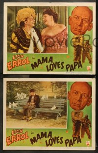 7c392 MAMA LOVES PAPA 6 LCs 1945 Leon Errol learns all the tricks the wife doesn't like!