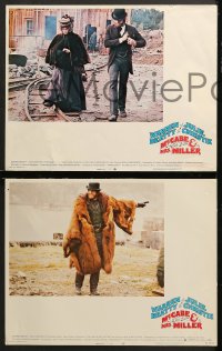 7c394 McCABE & MRS. MILLER 6 LCs 1971 great images of Robert Altman, Warren Beatty & Julie Christie!