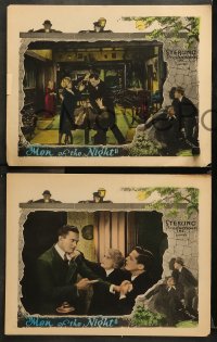 7c455 MEN OF THE NIGHT 5 hand-tinted LCs 1926 Gareth Hughes, Wanda Hawley, Florence Wagner!