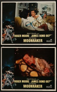7c199 MOONRAKER 8 LCs 1979 Roger Moore as James Bond 007, Kiel, Lois Chiles, Goozee border art!