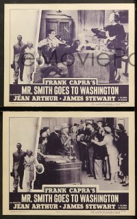 7c396 MR. SMITH GOES TO WASHINGTON 6 LCs R1949 Capra, idealistic James Stewart & Jean Arthur!