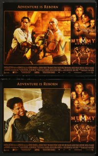 7c203 MUMMY RETURNS 8 LCs 2001 Brendan Fraser, Rachel Weisz, Dwayne Johnson as the Scorpion King!
