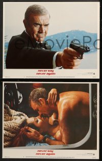 7c208 NEVER SAY NEVER AGAIN 8 LCs 1983 Sean Connery as James Bond 007, Kim Basinger, Barbara Carrera!
