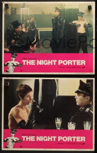7c212 NIGHT PORTER 8 LCs 1975 Cavani's Il Portiere di notte, Dirk Bogarde, Charlotte Rampling!