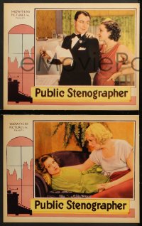 7c398 PUBLIC STENOGRAPHER 6 LCs 1934 pretty Lola Lane w/ William Collier Jr., Esther Muir!