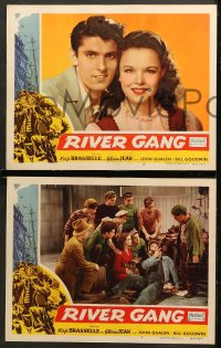 7c400 RIVER GANG 6 LCs R1950 Gloria Jean, Keefe Brasselle, the murder mob gets paid off with bullets!