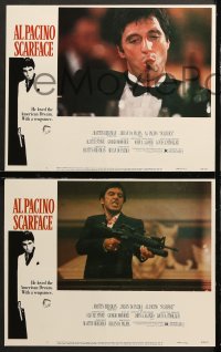 7c258 SCARFACE 8 LCs 1983 Al Pacino as Tony Montana, Michelle Pfeiffer, Brian De Palma, Stone!