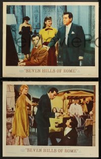 7c706 SEVEN HILLS OF ROME 3 LCs 1958 Arrivederci Roma, Mario Lanza, gorgeous Marisa Allasio!