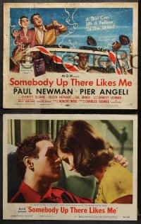 7c268 SOMEBODY UP THERE LIKES ME 8 LCs 1956 Paul Newman as Rocky Graziano Pier Angeli, Sal Mineo!
