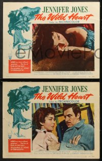7c318 WILD HEART 8 LCs 1952 Jennifer Jones' fox has Gone to Earth, Powell & Pressburger!