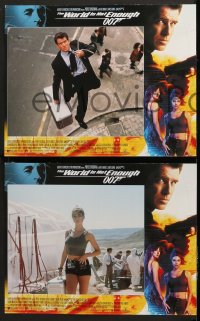 7c006 WORLD IS NOT ENOUGH 12 LCs 1999 Pierce Brosnan as James Bond, Denise Richards, Sophie Marceau!