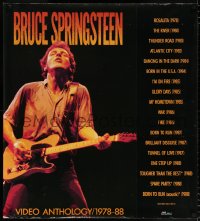 7d181 BRUCE SPRINGSTEEN VIDEO ANTHOLOGY 1978-88 33x36 video poster 1989 Springsteen Video Collection
