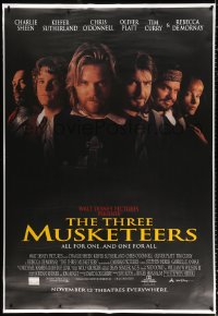 7d205 THREE MUSKETEERS DS bus stop 1993 Walt Disney, Charlie Sheen, Kiefer Sutherland!