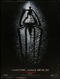 7d327 AMAZING SPIDER-MAN teaser DS French 1p 2012 cool image of Andrew Garfield with spider shadow!