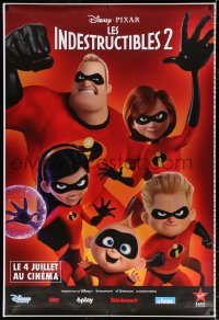 7d312 INCREDIBLES 2 group of 5 printer's test DS French 1ps 2018 Disney/Pixar, superhero family!