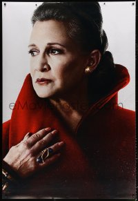 7d346 LAST JEDI teaser French 1p 2017 Star Wars, close-up Carrie Fisher as Laia Organa, different!