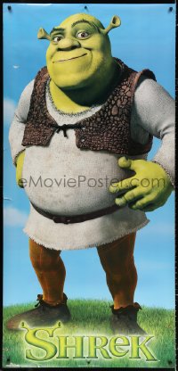 7d182 SHREK 32x68 video poster 2001 Mike Myers, cool full-length image of the title character!