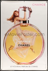 7d134 CHANEL DS 47x69 French advertising poster 2000s Anne Vyalitsyna and giant perfume bottle!