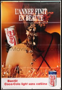 7d137 COCA-COLA Coke light back style DS 47x69 French advertising poster 1992 different!