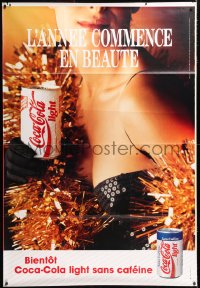 7d138 COCA-COLA Coke light facing style DS 47x69 French advertising poster 1992 different!