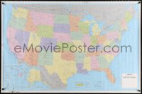 7d216 HAMMOND CLASSIC MAP OF THE UNITED STATES 33x50 special poster 1987 cool map of the U.S.!