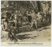 7f112 ADVENTURES OF ROBIN HOOD 7.75x8.25 still 1938 Eugene Pallette & merry men watch Errol Flynn!