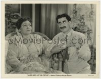 7f152 AT THE CIRCUS 8x10.25 still 1939 close up of Groucho Marx seducing Margaret Dumont!