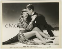 7f159 BALL OF FIRE 8x10.25 still 1941 Gary Cooper in tuxedo & Barbara Stanwyck in sexy outfit!