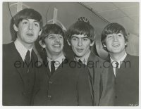 7f167 BEATLES 7.25x9.25 still 1964 John, Paul, Ringo & George at their first U.S. press conference!