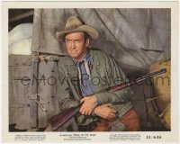 7f011 BEND OF THE RIVER color 8x10 still 1952 best c/u of James Stewart with rifle, Anthony Mann!