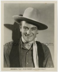 7f185 BIG STAMPEDE 8x10 still 1932 wonderful head & shoulders smiling portrait of John Wayne, rare!