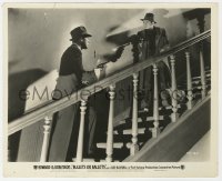 7f215 BULLETS OR BALLOTS 8.25x10 still 1936 Edward G. Robinson & Humphrey Bogart in shootout!